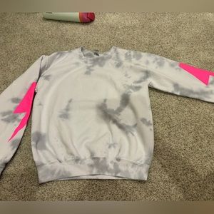 preppy lightning bolt crewneck